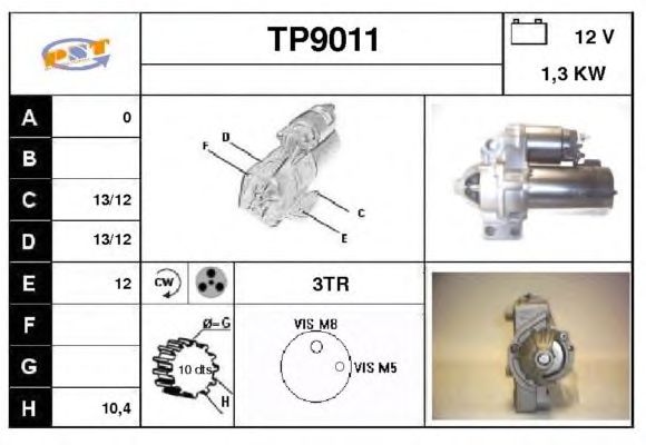 Startmotor TP9011