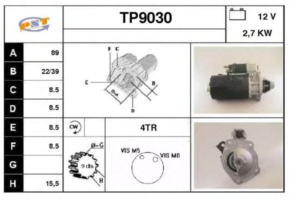 Startmotor TP9030