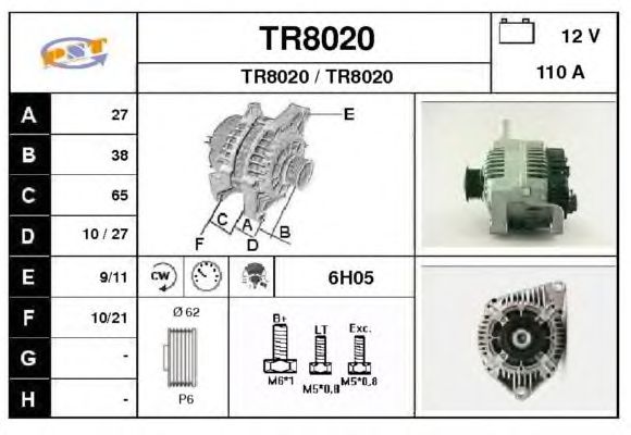 Alternator TR8020