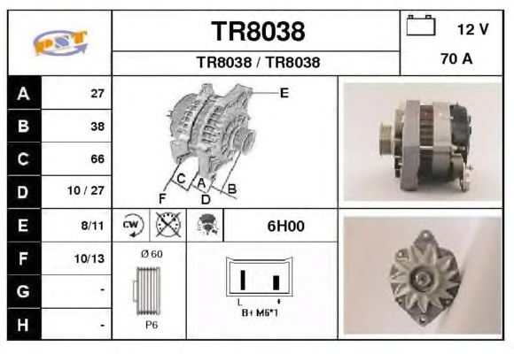 Alternator TR8038