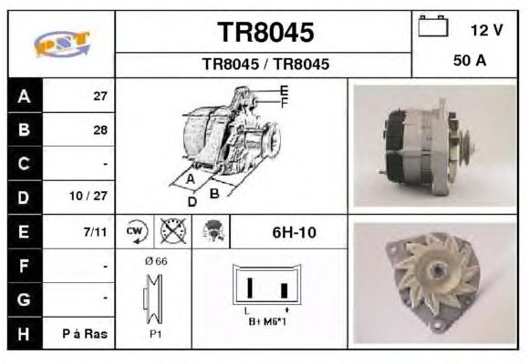 Alternator TR8045