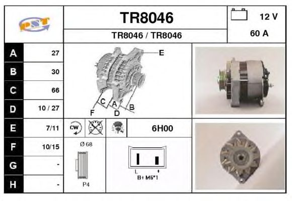 Alternator TR8046