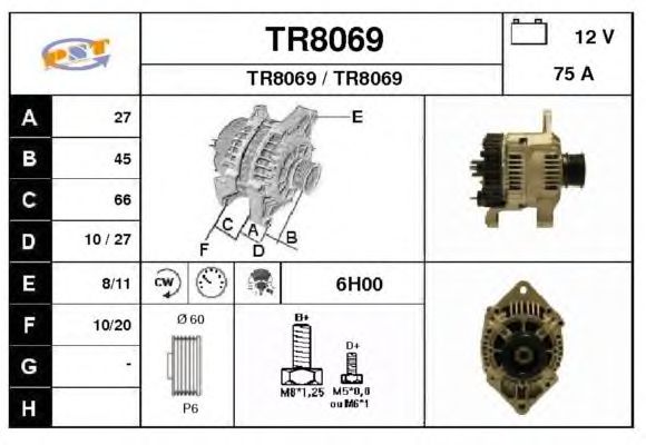 Alternator TR8069