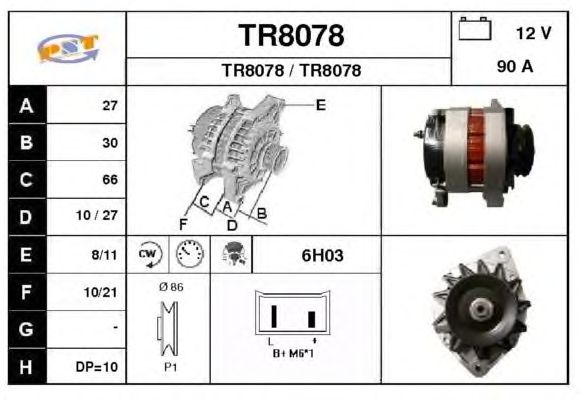 Alternator TR8078