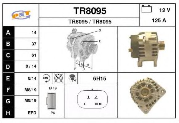Alternator TR8095