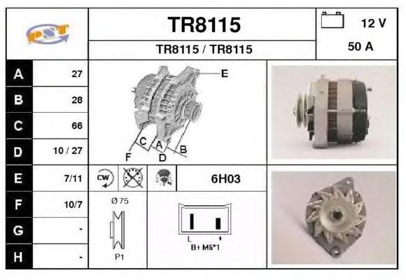 Alternator TR8115