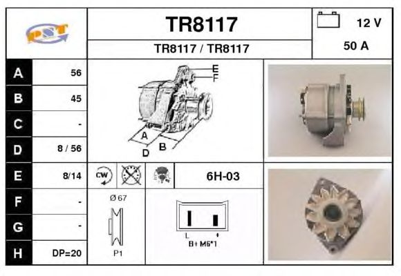 Alternator TR8117