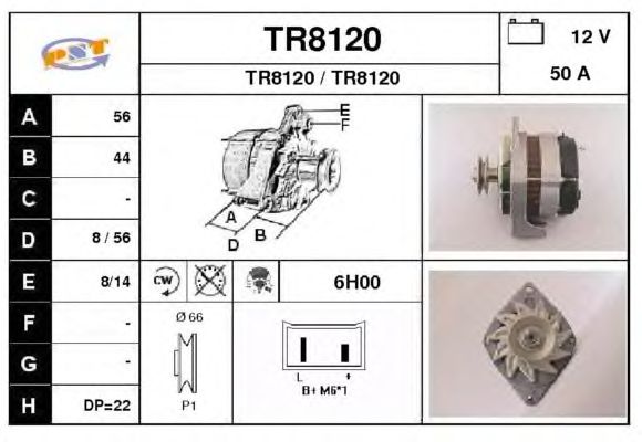 Alternator TR8120