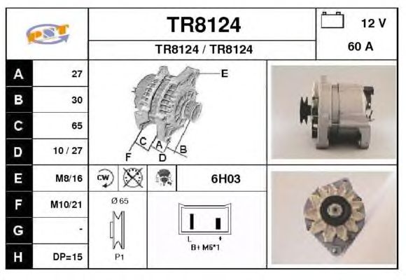Alternator TR8124