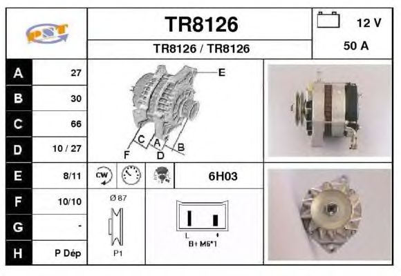 Alternator TR8126