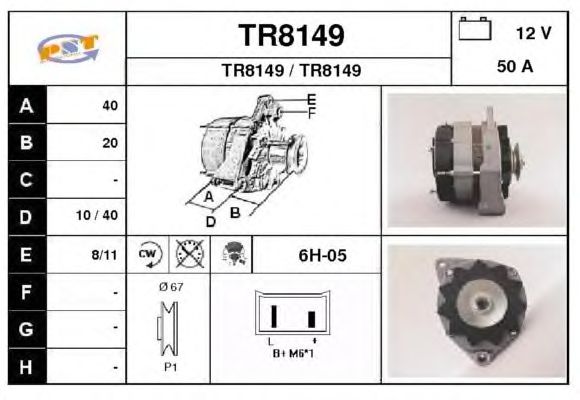 Alternator TR8149