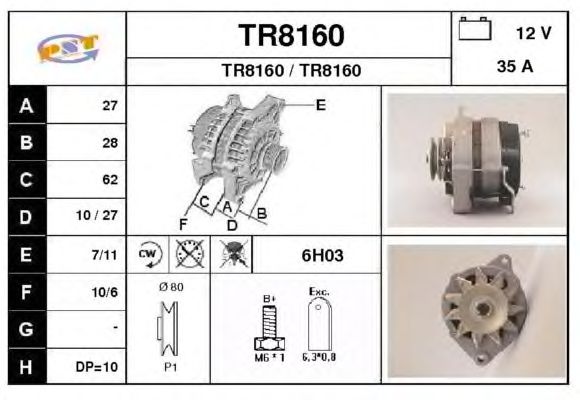 Alternator TR8160