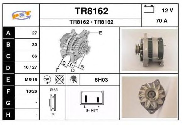 Alternator TR8162