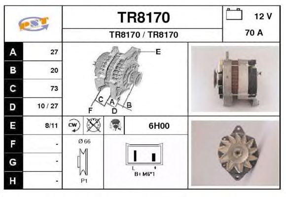 Alternator TR8170