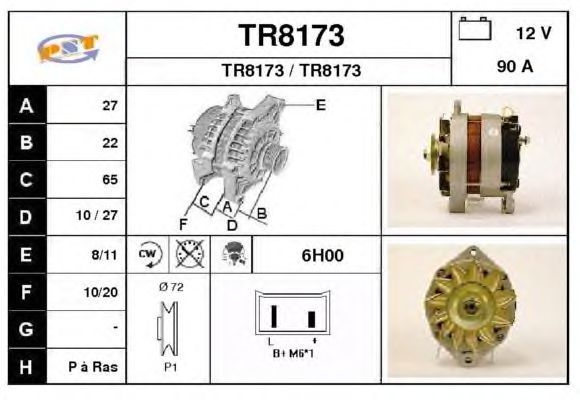 Alternator TR8173