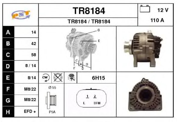 Alternator TR8184