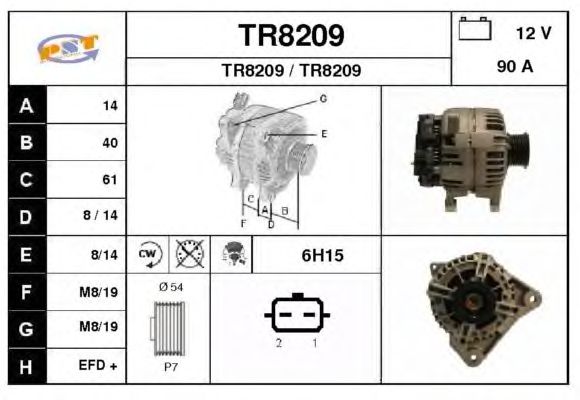 Alternador TR8209