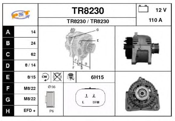 Alternator TR8230
