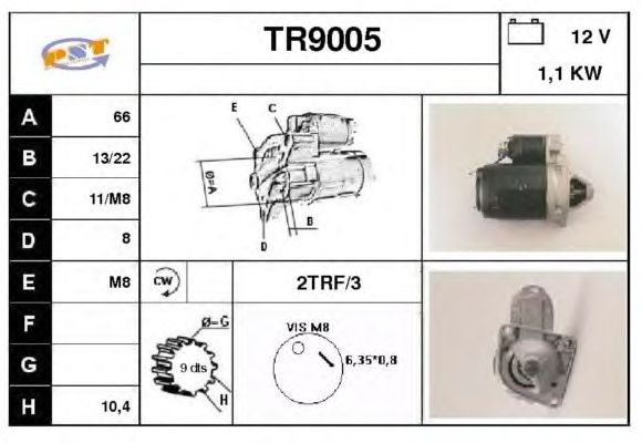 Startmotor TR9005