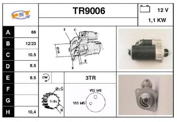 Startmotor TR9006