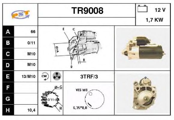 Startmotor TR9008