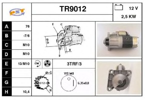 Startmotor TR9012