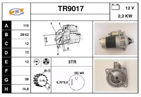 Startmotor TR9017