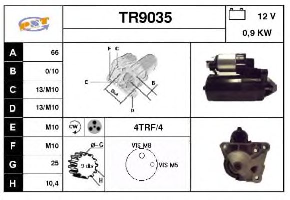 Startmotor TR9035