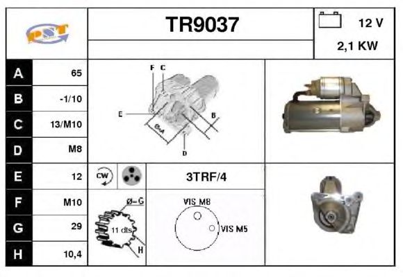 Motorino d'avviamento TR9037