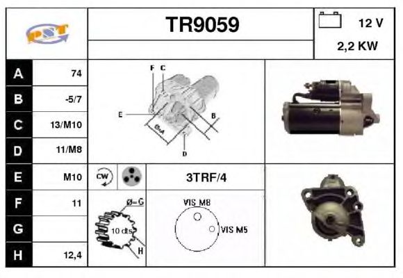 Startmotor TR9059