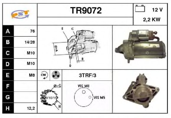 Startmotor TR9072