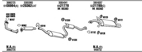 Exhaust System VOT06357A