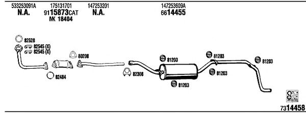 Exhaust System VW21015