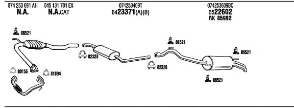 Exhaust System VW72325