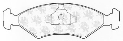 Комплект тормозных колодок, дисковый тормоз BP161