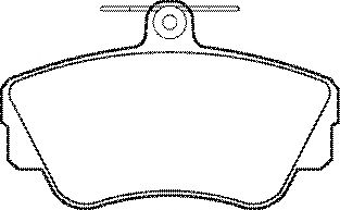 Комплект тормозных колодок, дисковый тормоз BP592