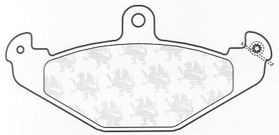 Комплект тормозных колодок, дисковый тормоз BP696