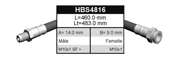 Ελαστικός σωλήνας φρένων BFH4816