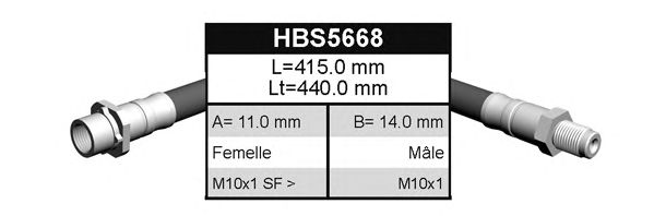 Brake Hose BFH5668