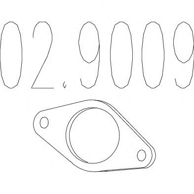 Gasket, exhaust pipe 02.9009