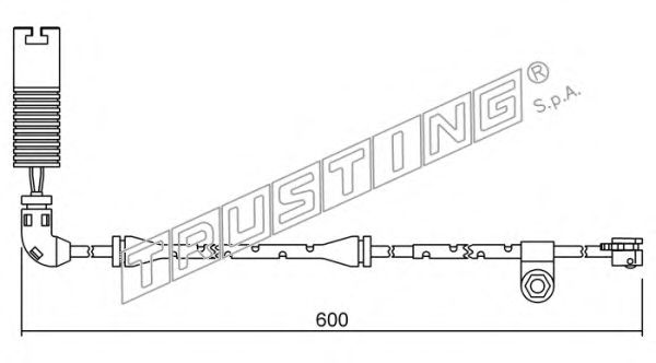 Slidindikator, bremsebelægning SU.112