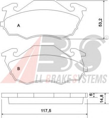 Brake Pad Set, disc brake 36971