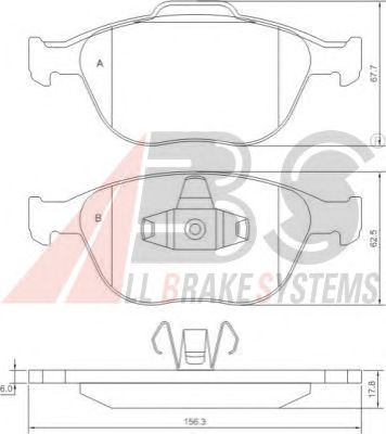 Brake Pad Set, disc brake 37349