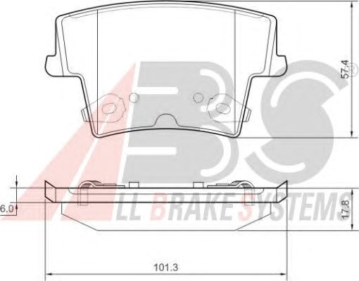 Brake Pad Set, disc brake 37512