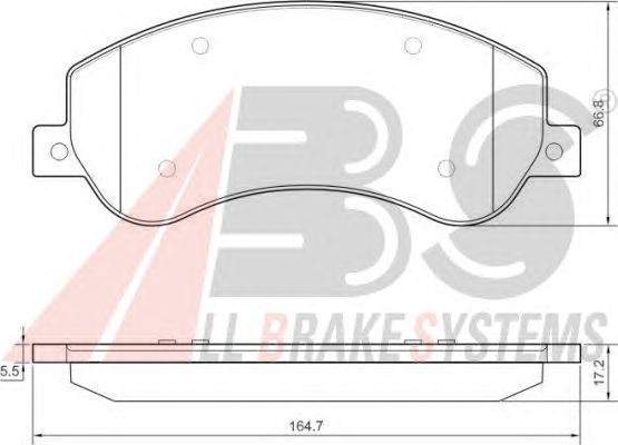 Brake Pad Set, disc brake 37558 OE