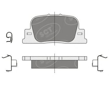 Brake Pad Set, disc brake SP 335
