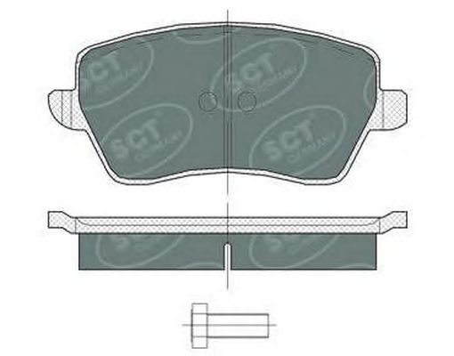 Комплект тормозных колодок, дисковый тормоз SP 458