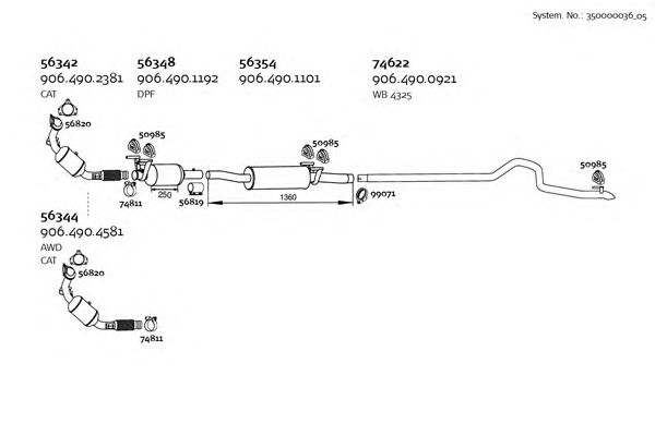 Exhaust System 350000036_05