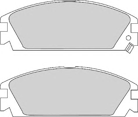 Комплект тормозных колодок, дисковый тормоз FD6290A
