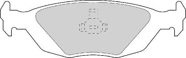Комплект тормозных колодок, дисковый тормоз FD6285A